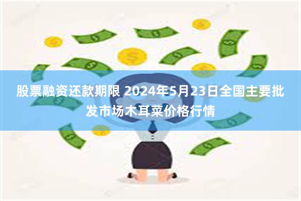 股票融资还款期限 2024年5月23日全国主要批发市场木耳菜价格行情