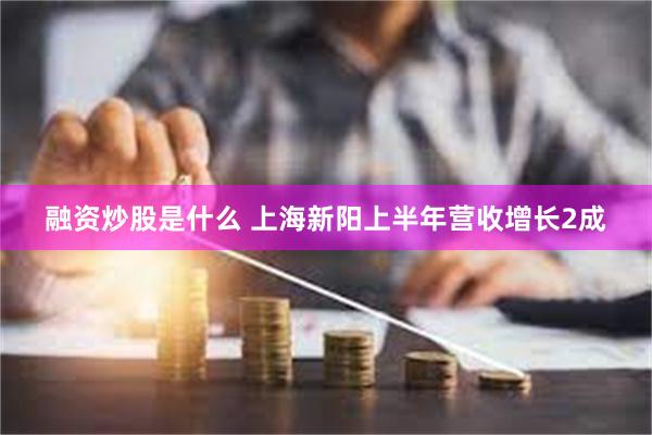 融资炒股是什么 上海新阳上半年营收增长2成